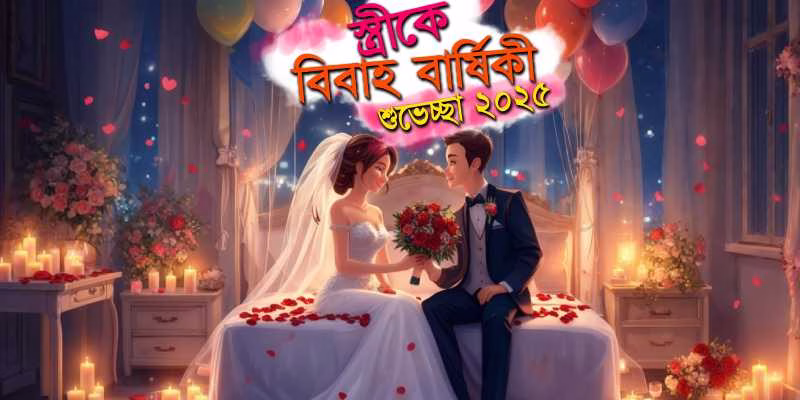 স্ত্রীকে বিবাহ বার্ষিকী শুভেচ্ছা ২০২৫: শুভ বিবাহ বার্ষিকী শুভেচ্ছা