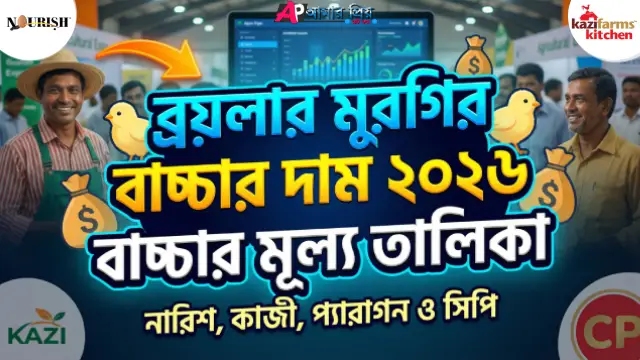 ব্রয়লার মুরগির খামারে একদিনের সুস্থ বাচ্চা এবং ২০২৬ সালের দামের তালিকা