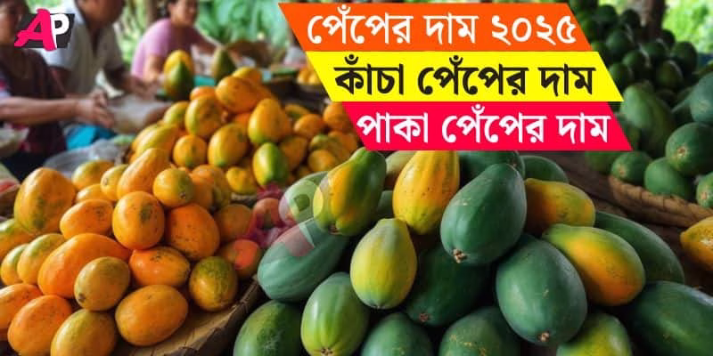 পেঁপের দাম ২০২৫ - বাংলাদেশে কাঁচা ও পাকা পেঁপের বাজারদর