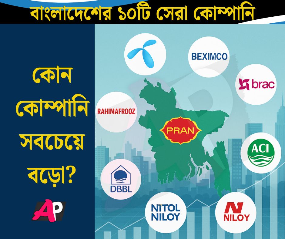 বাংলাদেশের ১০টি সেরা কোম্পানি কোন কোম্পানি সবচেয়ে বড়ো