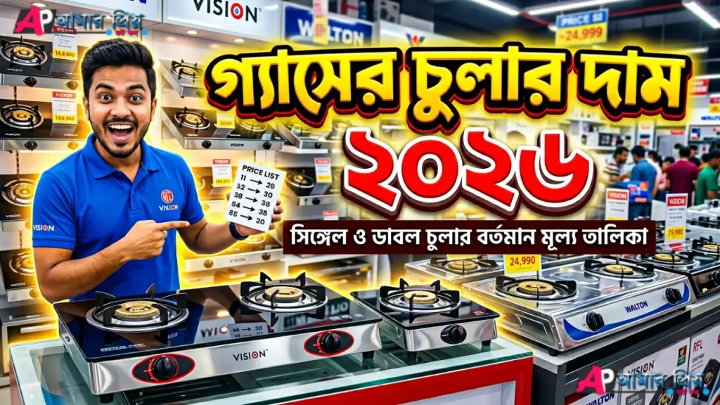 গ্যাসের চুলার দাম ২০২৬ বাংলাদেশ সকল ব্র্যান্ড
