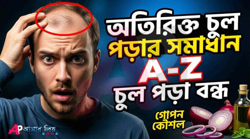 অতিরিক্ত চুল পড়ার সমাধান ও নতুন চুল গজানোর গোপন ঘরোয়া কৌশল