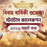 স্বামীকে বিবাহ বার্ষিকী শুভেচ্ছা ও রোমান্টিক স্ট্যাটাস ছবি ২০২৬