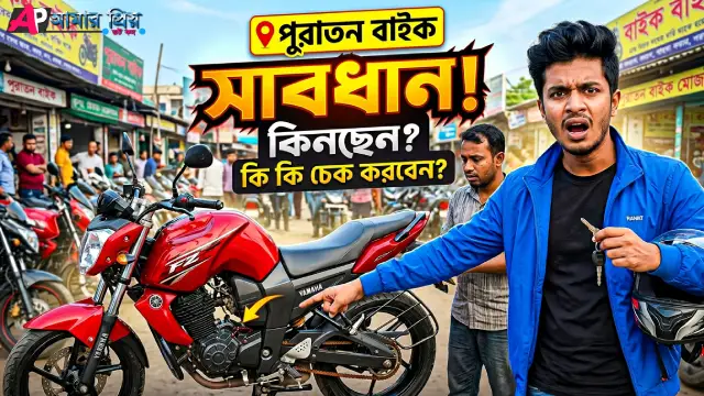 সেকেন্ড হ্যান্ড বা পুরাতন বাইক কেনার আগে ইঞ্জিন, কাগজ এবং চেসিস চেক করার নিয়ম।