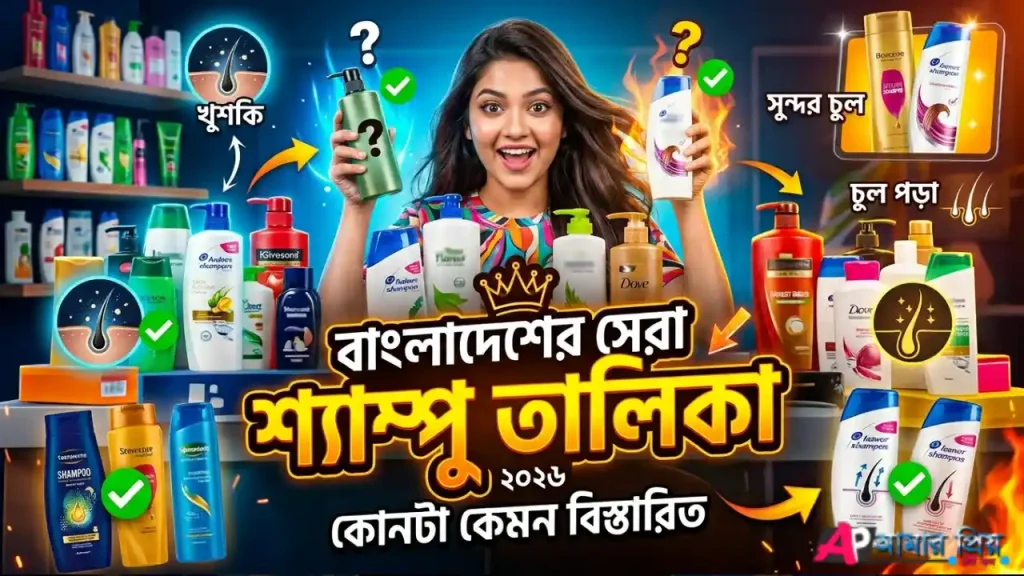 বাংলাদেশের সেরা শ্যাম্পু সিলেক্ট প্লাস, ড্যানসেল ও ট্রেসেমে সহ চকচকে কালো লম্বা চুলের মেয়ে