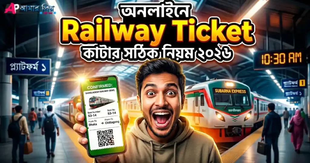 ট্রেনের টিকিট অনলাইনে কাটার নিয়ম ২০২৬ বাংলাদেশ রেলওয়ে