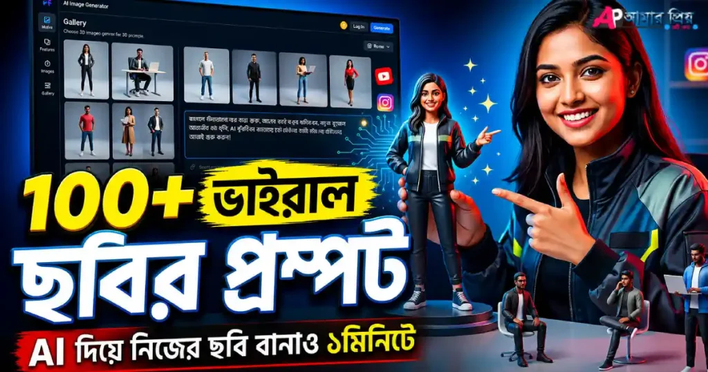 ১০০+ ভাইরাল ছবির প্রম্পট বাংলা AI দিয়ে ভাইরাল ছবি বানানোর গাইড ২০২৬