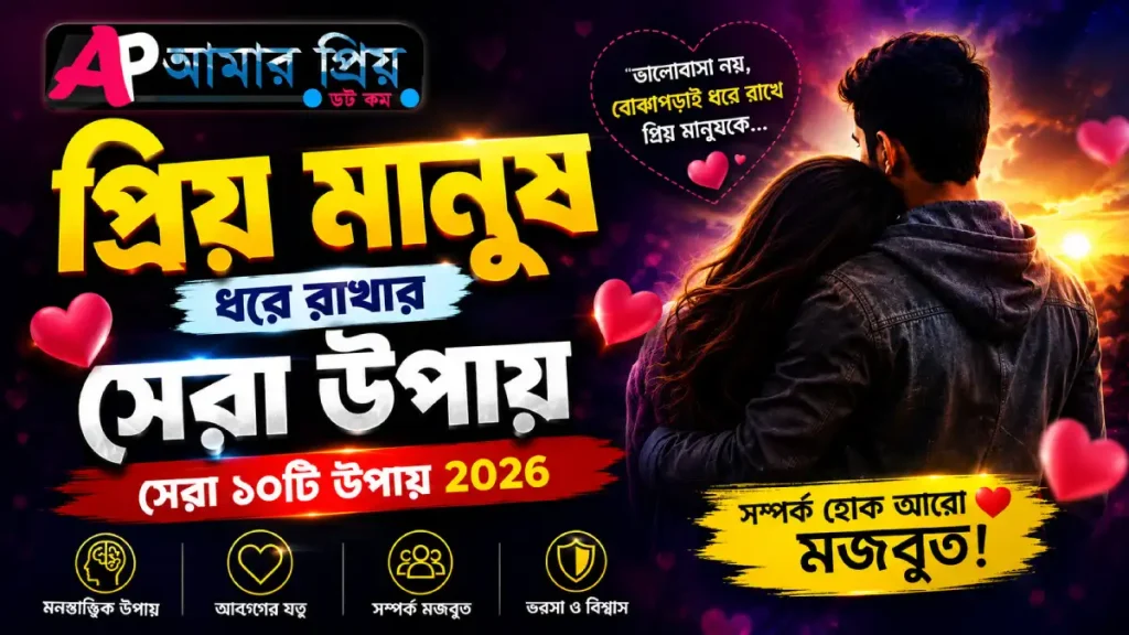 প্রিয় মানুষ ধরে রাখার উপায় সম্পর্কের যত্ন নেওয়ার সহজ পদ্ধতি
